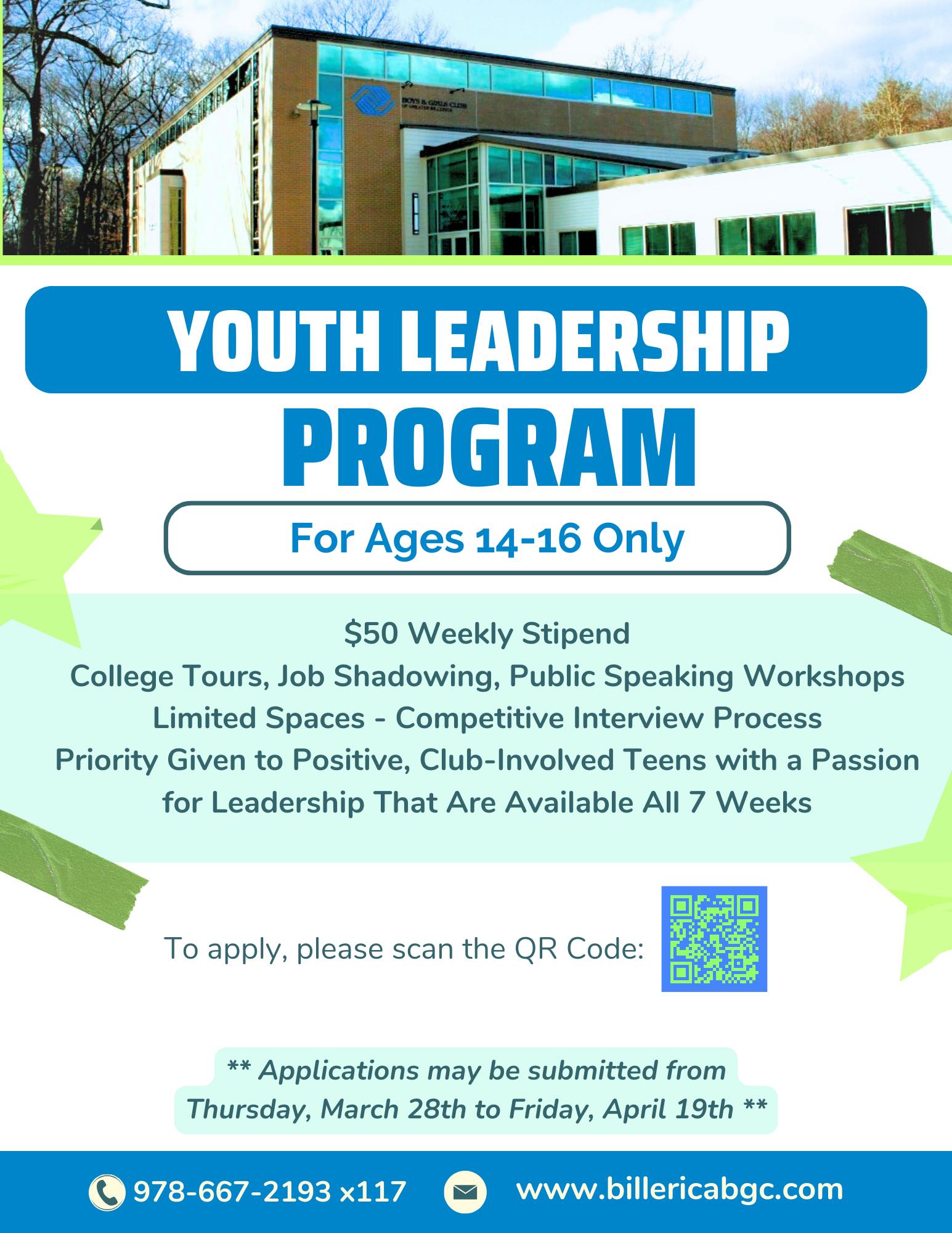 youth leadership flyer